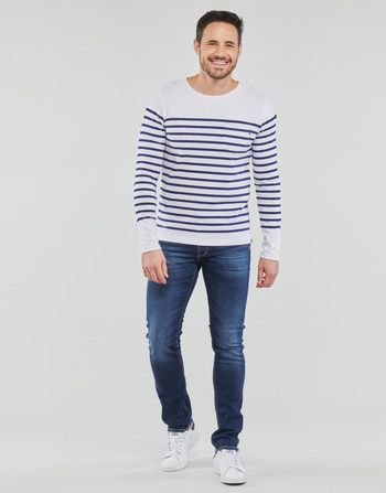 Clothing Men Straight jeans Le Temps des Cerises 812 VEILS Blue