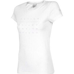 Clothing Women Short-sleeved t-shirts 4F TSD013 White