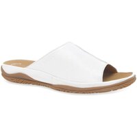 Shoes Women Mules Gabor Idol Leather Wide Fit Casual Womens Mules white