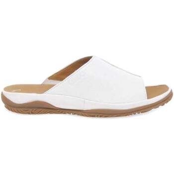 Gabor Idol Leather Wide Fit Womens Mules White