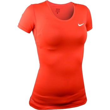 Clothing Women Short-sleeved t-shirts Nike Pro Cool Red