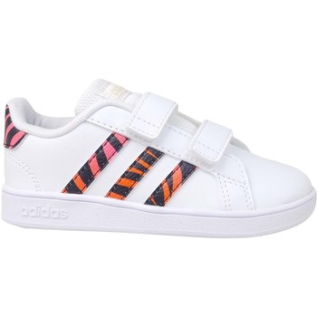 Shoes Children Low top trainers adidas Originals Grand Court White
