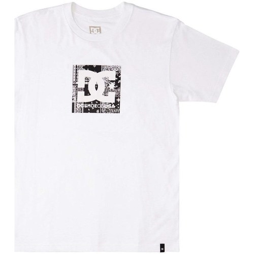 Clothing Men Short-sleeved t-shirts DC Shoes Square Star Fill White