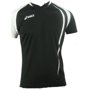 Clothing Men Short-sleeved t-shirts Asics Fan Man 9001 Black, White