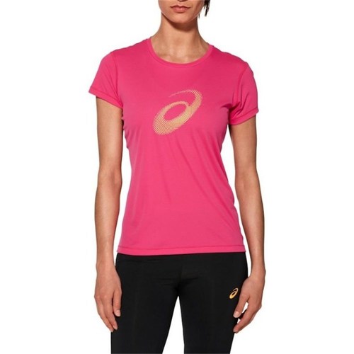 Clothing Women Short-sleeved t-shirts Asics Graphic SS Top Pink