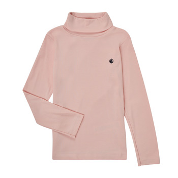 Clothing Girl Long sleeved tee-shirts Petit Bateau CASINO Pink