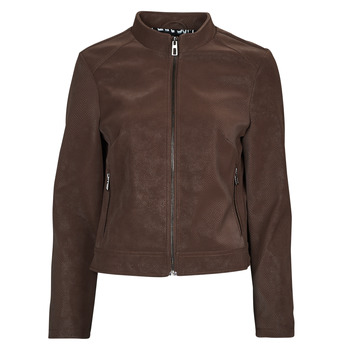 Clothing Women Leather jackets / Imitation leather Desigual LAS VEGAS Brown