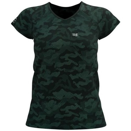 Clothing Women Short-sleeved t-shirts Compressport Premium Black, Green
