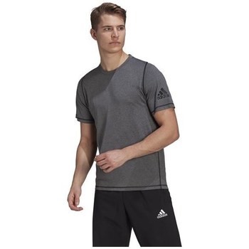 Clothing Men Short-sleeved t-shirts adidas Originals Freelift Ultimate Aeroready Designed 2 Move Grey