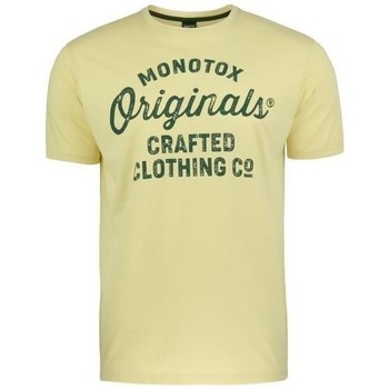 Clothing Men Short-sleeved t-shirts Monotox Originals Crafted Yellow