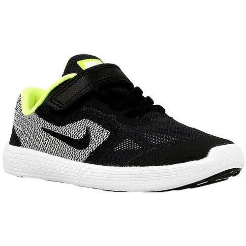 Shoes Children Low top trainers Nike Revolution 3 Tdv Black, White