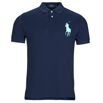 Clothing Men Short-sleeved polo shirts Polo Ralph Lauren SSKCCMSLM1-SHORT SLEEVE-POLO SHIRT Marine