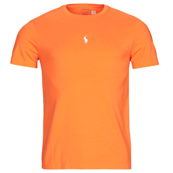 Clothing Men Short-sleeved t-shirts Polo Ralph Lauren SSCNCMSLM1-SHORT SLEEVE-T-SHIRT Orange