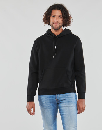 Clothing Men Sweaters Polo Ralph Lauren SWEATSHIRT DOUBLE KNIT TECH LOGO CENTRAL Black