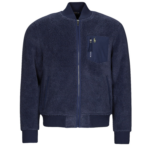 Clothing Men Jackets Polo Ralph Lauren LSBOMBERM5-LONG SLEEVE-FULL ZIP Marine