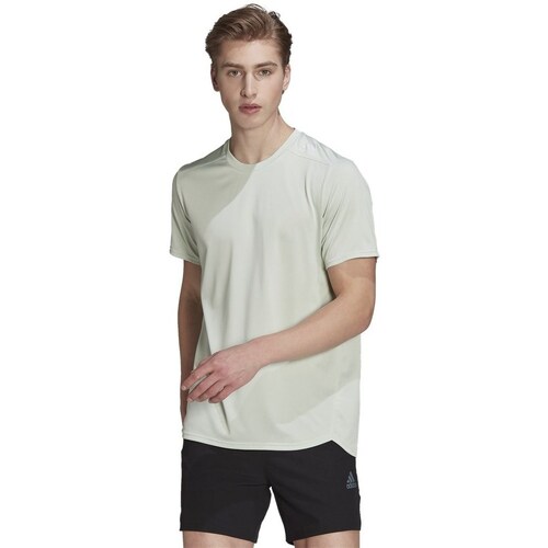 Clothing Men Short-sleeved t-shirts adidas Originals Designed 4 Running Green