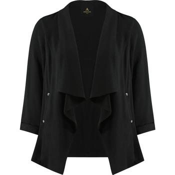 Clothing Women Jackets / Blazers Anastasia Water Fall Jacket Black Black