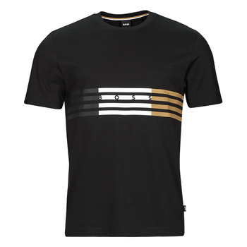 Clothing Men Short-sleeved t-shirts BOSS Tiburt 332 Black