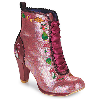 Shoes Women Mid boots Irregular Choice WOODLAND WANDER Pink