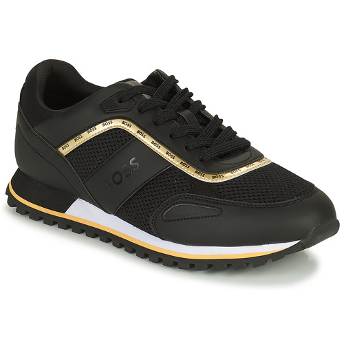 Shoes Men Low top trainers BOSS Parkour-L_Runn_melg Black / Gold