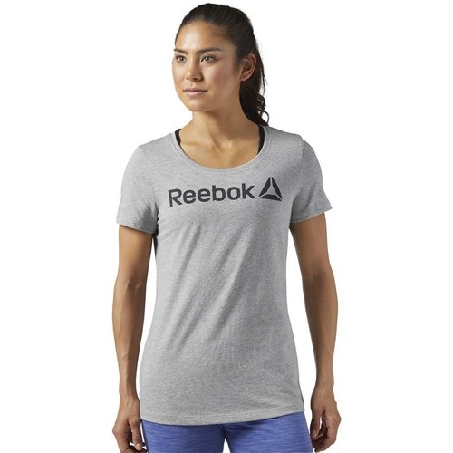 Clothing Women Short-sleeved t-shirts Reebok Sport Linear Read Grey