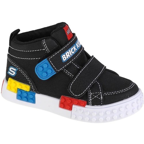 Shoes Children Mid boots Skechers Kool Bricks Lil Constructor Black