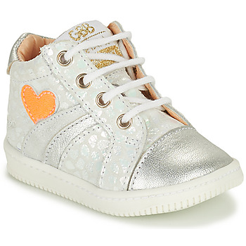 GBB BETTINA Silver - Free delivery  Spartoo UK ! - Shoes Hi top trainers  Child £ 50.00