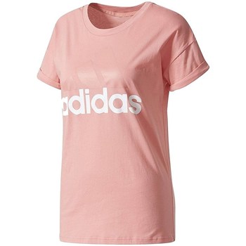 Clothing Women Short-sleeved t-shirts adidas Originals Ess Linear Tee Pink