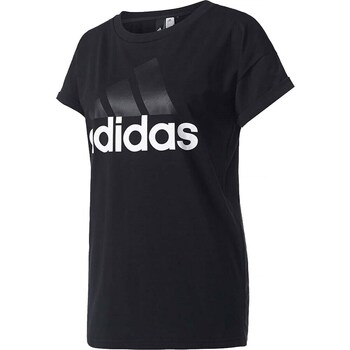Clothing Women Short-sleeved t-shirts adidas Originals Ess Linear Tee Black