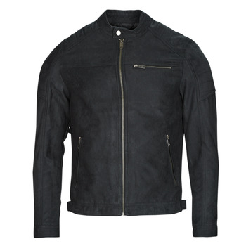 Clothing Men Leather jackets / Imitation leather Jack & Jones JJEROCKY JACKET Black