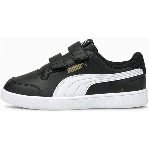 Shoes Children Low top trainers Puma Shuffle V PS White, Black