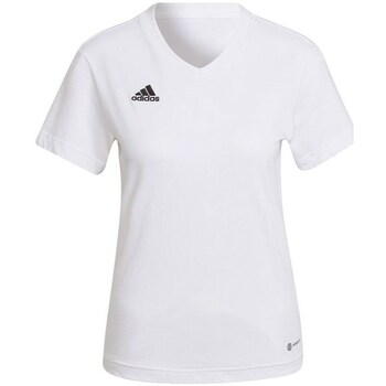 Clothing Women Short-sleeved t-shirts adidas Originals Entrada 22 Tee W White