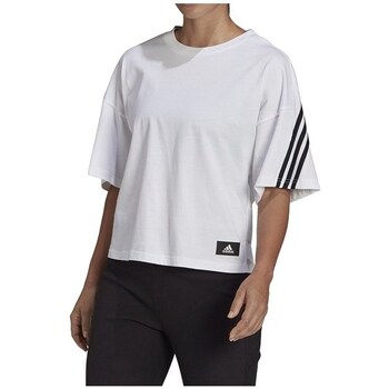 Clothing Women Short-sleeved t-shirts adidas Originals 3S Tee White