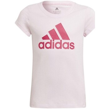 Clothing Girl Short-sleeved t-shirts adidas Originals BL Tee JR Pink