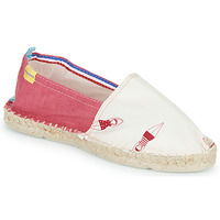 Shoes Women Espadrilles Art of Soule BAIGNEUSES White / Red