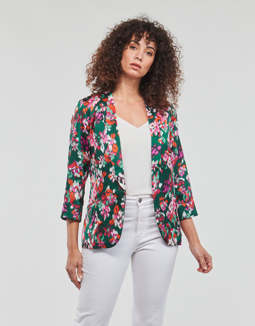 Clothing Women Jackets / Blazers Betty London NEREIDE Green / Multicolour
