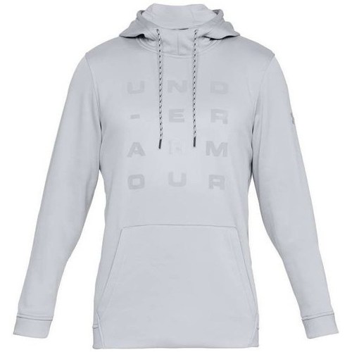 Clothing Men Sweaters Under Armour Fleece Tempo Hoodie White
