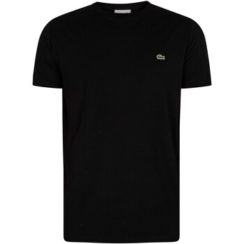 Clothing Men Short-sleeved t-shirts Lacoste Logo Pima T-Shirt black