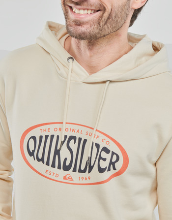Quiksilver IN CIRCLES HOODIE White / Yellow / Black