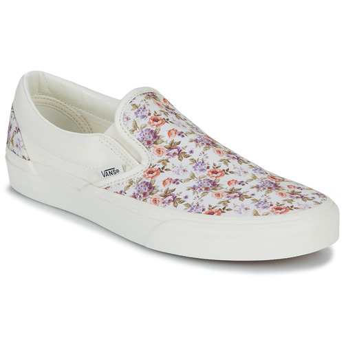 Shoes Women Slip-ons Vans CLASSIC SLIP-ON White / Multicolour