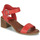 Shoes Women Sandals Kickers VOLOU Red