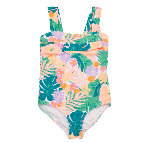 Clothing Girl Swimsuits Roxy PARADISIAC ISLAND ONE PIECE Multicolour