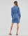 Clothing Women Short Dresses Pieces PCOSALINA LS MIDI DNM MB DRESS Blue