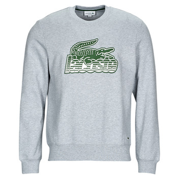 Clothing Men Sweaters Lacoste SH5087 Grey / Green