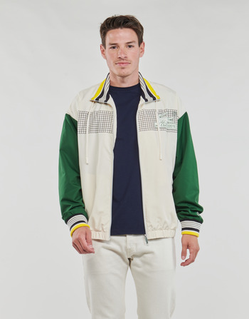 Clothing Men Jackets Lacoste BH5466-PT2 White / Green