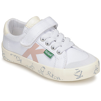 Shoes Girl Low top trainers Kickers GODY White / Pink
