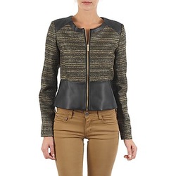 Clothing Women Jackets / Blazers Manoukian QUEELT Black / Gold