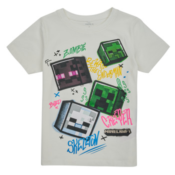Clothing Boy Short-sleeved t-shirts Name it NKMDAGFIN MINECRAFT SS TOP White