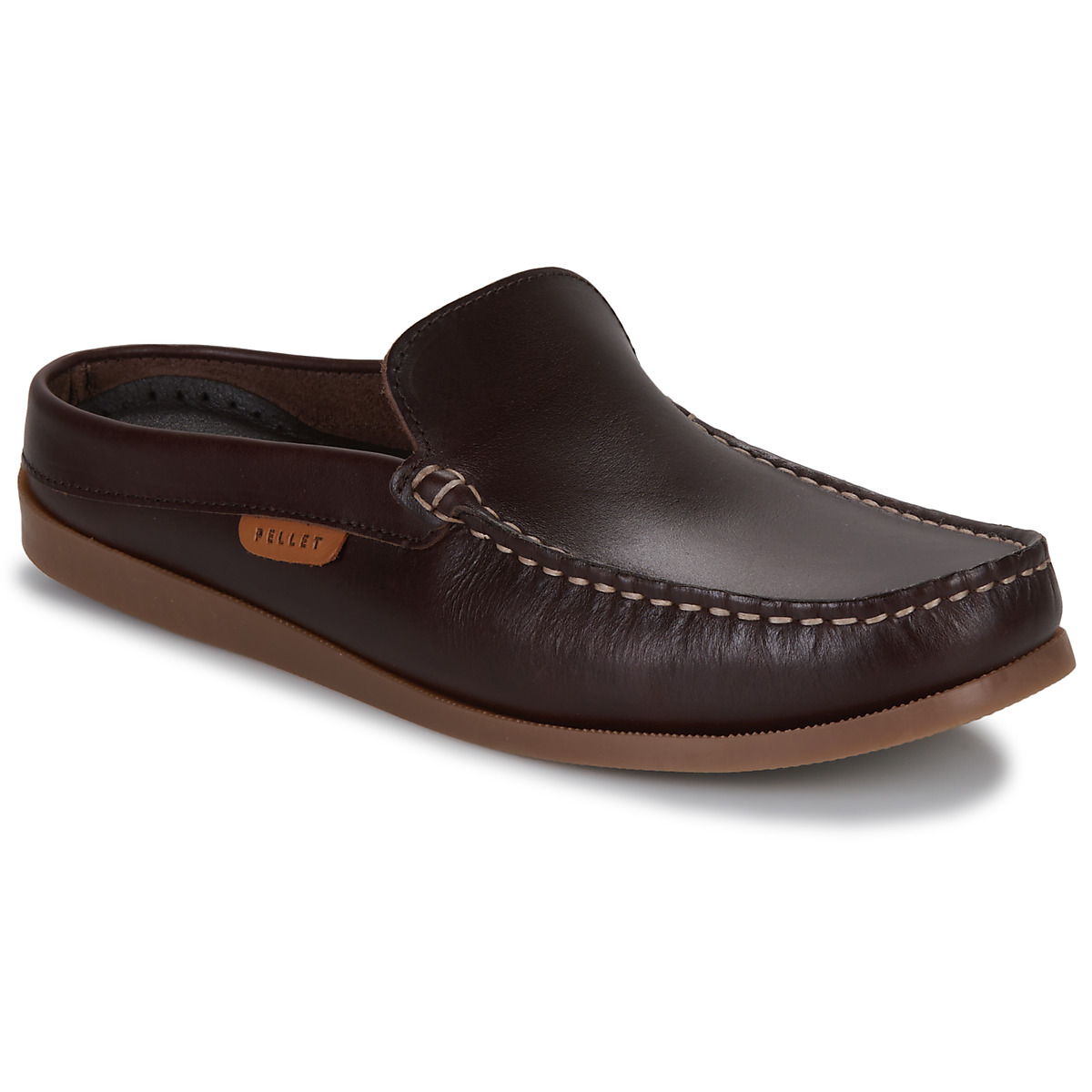 Shoes Men Mules Pellet MAXIME Veal / Pull / Cup / Brown