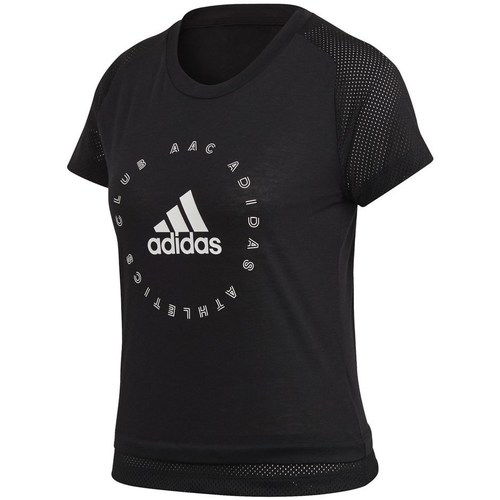 Clothing Women Short-sleeved t-shirts adidas Originals Slim Graphic Black